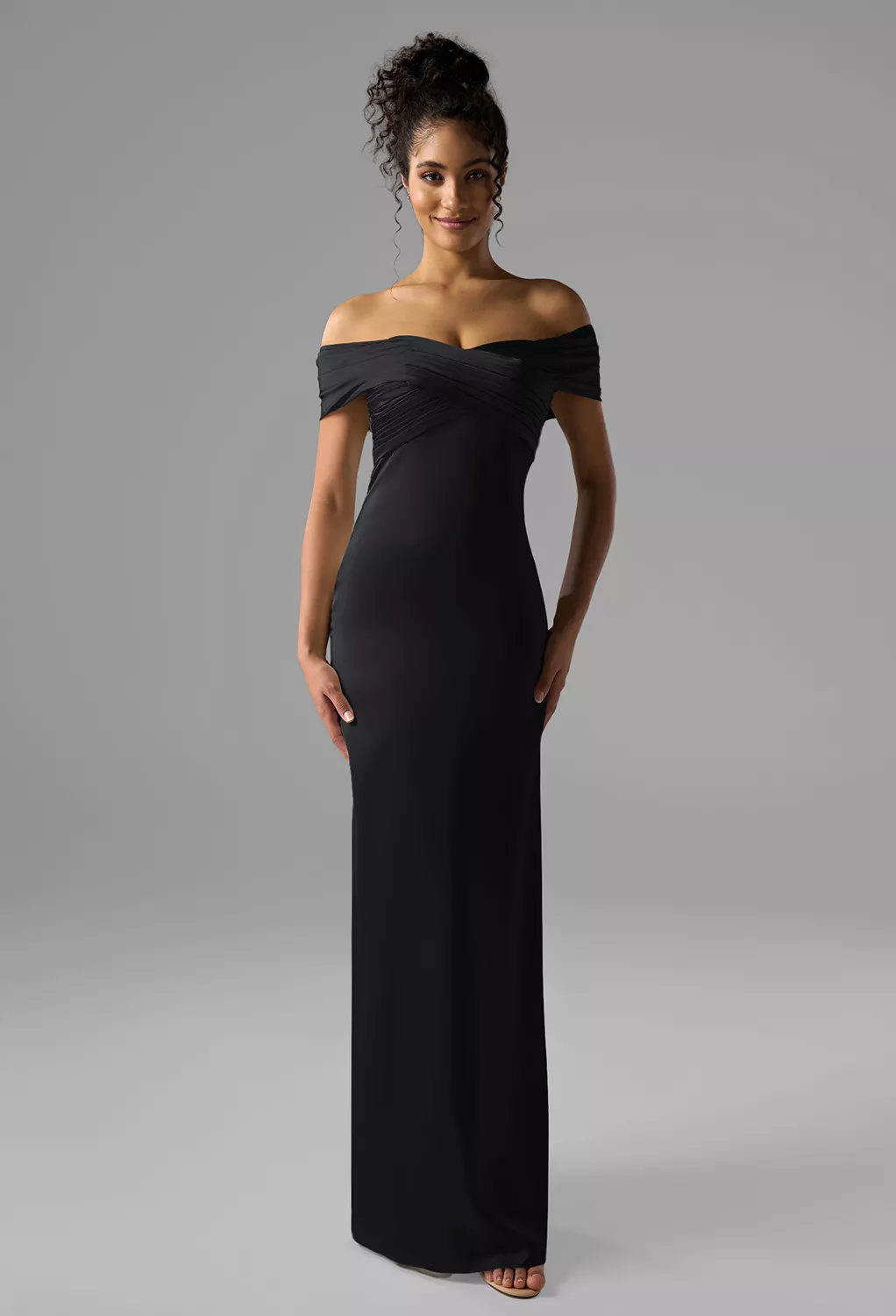 AW Meghan Black Metallic  Wedding Guest Dresses